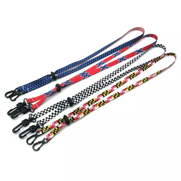 Adjustable face mask lanyard